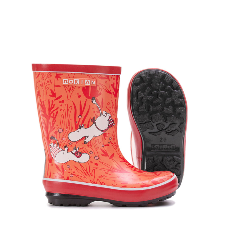 Nokian Jalkineet Moomin Kids koralli lasten kumisaappaat