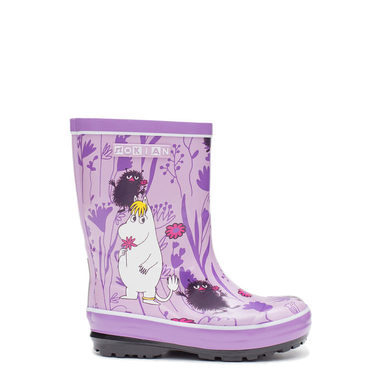 Nokian Jalkineet Moomin Kids lila lasten kumisaappaat